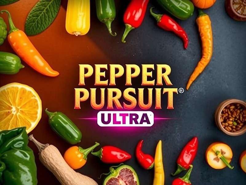 Pepper Pursuit Ultra game cover featuring Indian street vendors and spicy ingredients